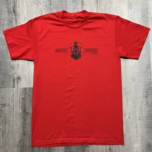 VTG Castro Station San Francisco Train Shirt 80s Railroad Locomotive California